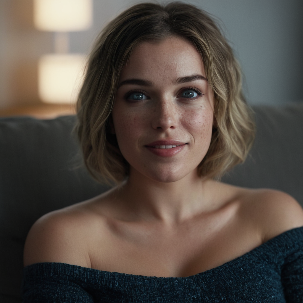 cinematic film still of  <lora:perfect sclera eye style v2:0.5>
In perfect eye style a photo of a Grey sclera eyes of a woman with a big breast is posing on a couch with full grey eyes, sharp, detailed, cinematic, Grey sclera eye style, Grey eyes style, 1girl, solo, looking at viewer, smile, short hair, open mouth, blue eyes, blonde hair, nude, teeth, lips, freckles, realistic, upper body, sweat, blurry, collarbone, heart, photorealistic, shallow depth of field, vignette, highly detailed, high budget, bokeh, cinemascope, moody, epic, gorgeous, film grain, grainy
