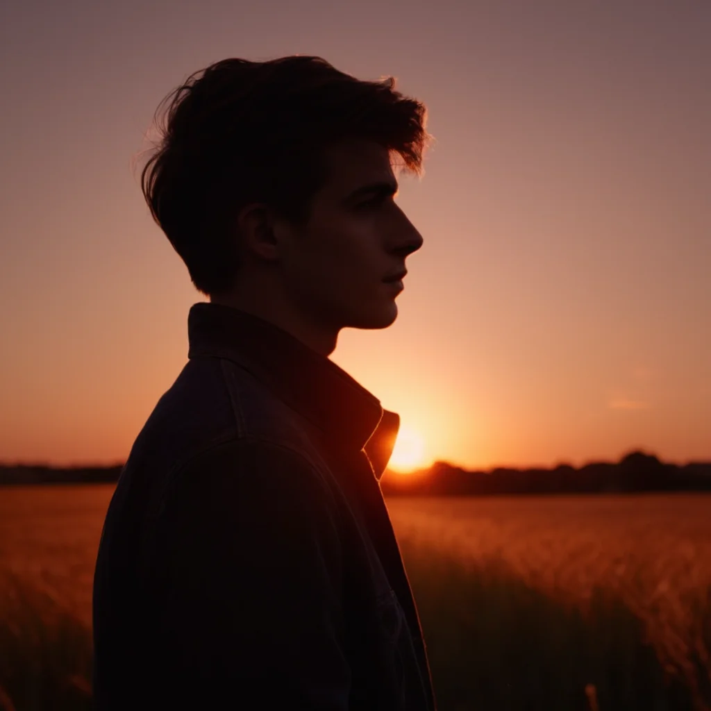 cinematic film still of <lora:backlight style:1>
A backlight photo of a person standing in a field with a sunset behind them,solo,short hair,1boy,standing,male focus,outdoors,sky,water,night,grass,scenery,sunset,silhouette,dark,orange theme , back light, rim light, ray light, hair light, background light, realistic, realism, photorealism, hyperrealism, hyperrealistic, realistic, sharp, detailed, cinematography style, film light style, movie still, professional photography, artistic, perfection, contrast, cinematic, filmic, high quality photo, 8k quality, colorful, different people, dark shadow, covered in shadow, partially covered in shadow, backlight style, shallow depth of field, vignette, highly detailed, high budget, bokeh, cinemascope, moody, epic, gorgeous, film grain, grainy