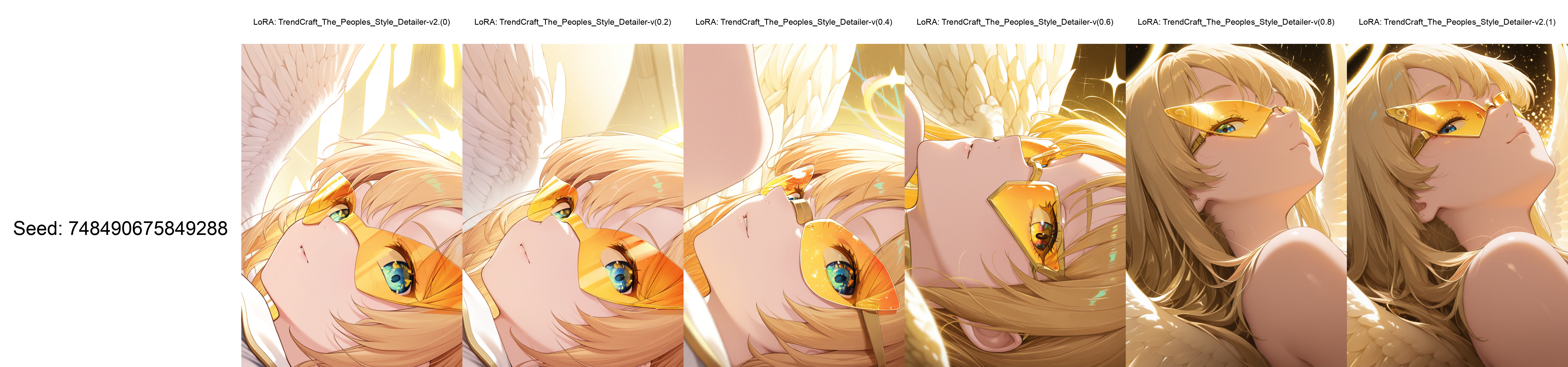 focused subject, close up, stylized, in gold and neon shades, wabi sabi, 1girl, rainbow angel wings, looking at viewer, dynamic angle, from below, from side, relaxing
