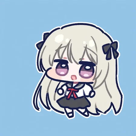 Kasugano Sora,<lora:miratsu_noob:1>,chibi,