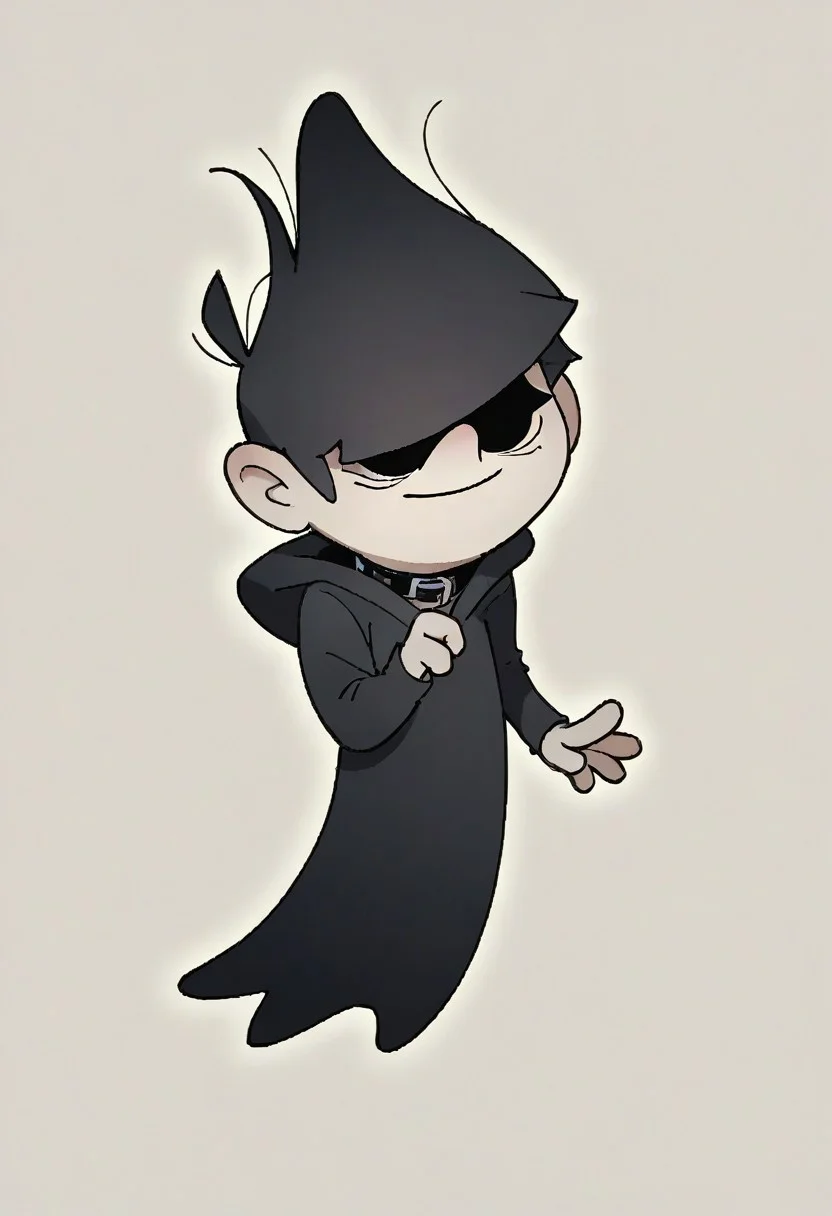 (score_9 | score_8_up | score_7_up)
((masterpiece:1))(best quality,very high quality,ultra detailed:1.2)
(2D,cartoon style,anime style)(Smooth:2)(clean blurring)
(four fingers on each hand,one thumb on each hand:1), wraith, ghost, Lars Loud, solo, 1boy, black hair, hair covers his eyes, black skin, ghost tail, full body