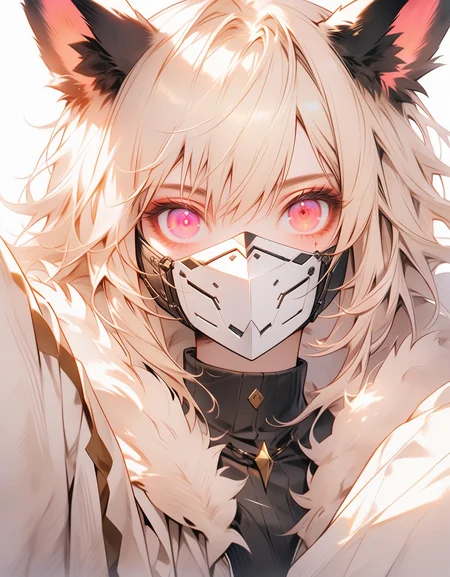 rating:safe, featureless_(disambiguation),
likunea,
league_of_legends
kindred_(lol), lamb_(lol),
bovid, caprine, mammal, sheep,
digital_media_(artwork), hi_res,
anthro,, female, feral, fingers, fur, glowing, glowing_eyes, glowing_markings, , hair, looking_at_viewer, markings, mask, simple_background, spread_legs,, vwhite_body, white_fur, white_hair,