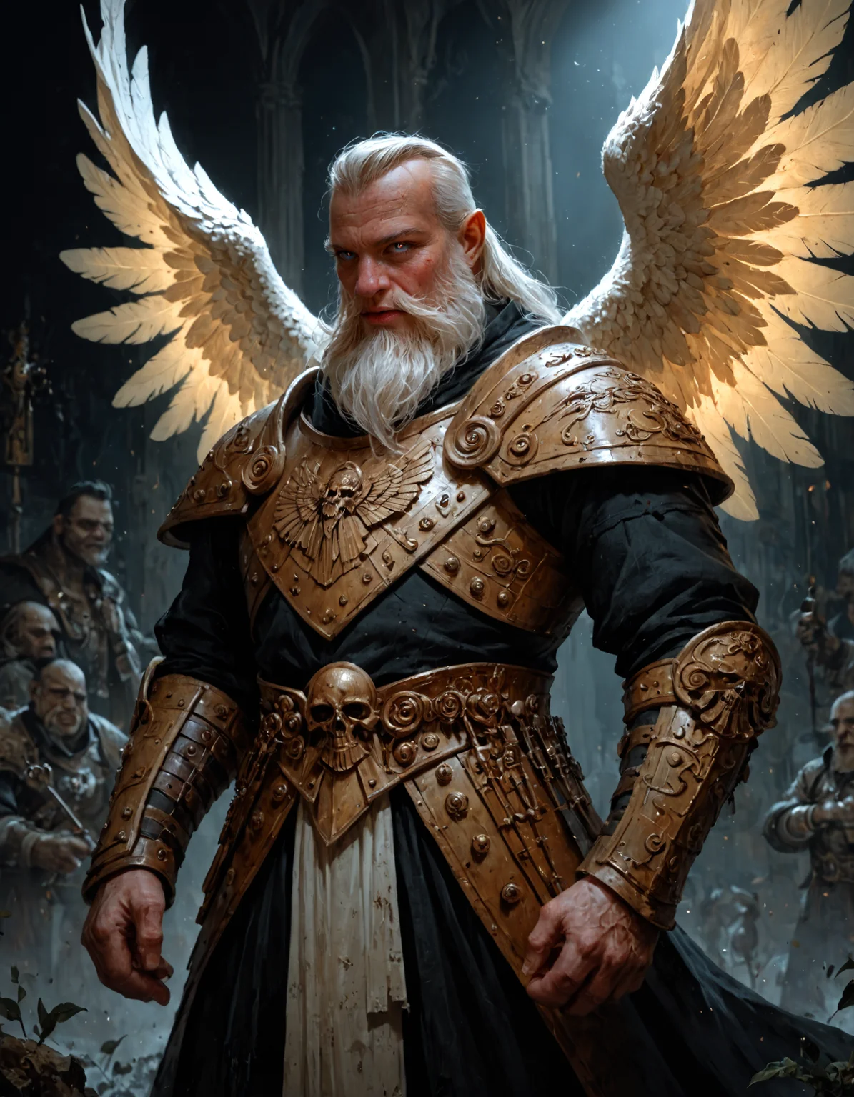 score_9, score_8_up, score_7_up, score_6_up, score_5_up, score_4_up, highly detailed, a winged artiangel by Roger Dean , by CFA Voysey , by Anthony Gerace , a strong fantasy dwarf warrior with a long beard and a thick armor standing in front of an ancient city of a dwarf kingdom, in the style of horrifying gothic art, neo-baroque, ornate and elaborate, dynamic, limited dark faded palette, unusual colors, atmospheric haze, highly dynamic pose, highly dramatic volumetric lighting, best composition, highly artistic, harmonic colors, ultimate aesthetic level, masterclass artistry
<lora:artiangel:0.5> artiangel, <lora:Fant5yP0ny:0.8>