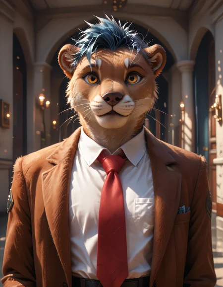 score_9, score_8_up, score_7_up, rating_safe, detailed, <lora:add-detail-xl:1.0>, solo, anthro, furry, <lora:ottis_the_otter_v1-09.safetensors:1.0>, ott1s_the_0tter, 1boy, solo, male focus, clothing, white shirt, red necktie (pov, standing, sigh, mansion fog lightening evening underwater:1.15)