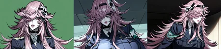 highly insanely detailed, masterpiece, top quality, best quality, highres, 4k, 8k, RAW photo, (very aesthetic, beautiful and aesthetic),
__lazy-wildcards/cosplay-char/tenkuu_shinpan/yayoi_kusakabe/prompts__,
<lora:Yayoi_Kusakabe:1>,
(1girl:1.3), 1other,
__lazy-wildcards/dataset/background__,âââ