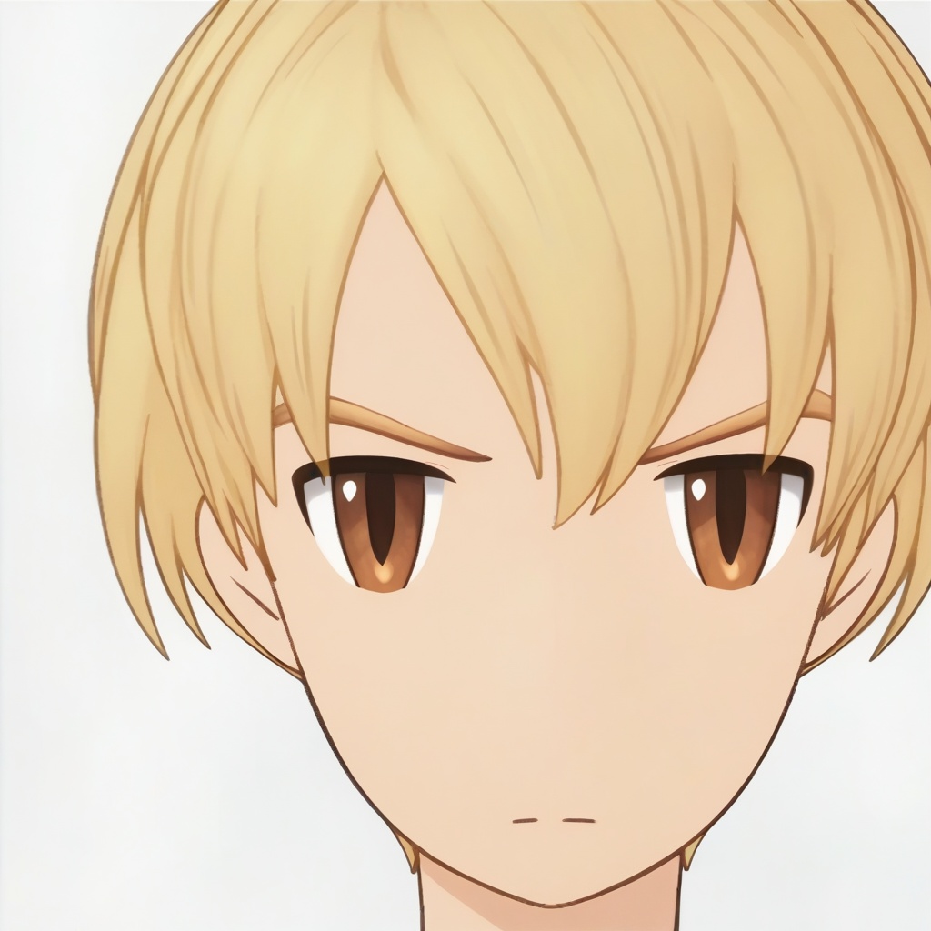 solo, ramza beoulve, looking at viewer, short hair, blonde hair, 1boy, closed mouth, portrait <lora:FFTFMV:1>