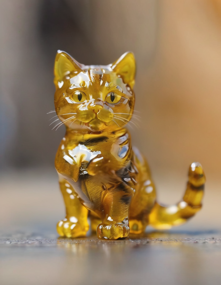 <lora:d4bz:1>cat made out of d4bz blurry background