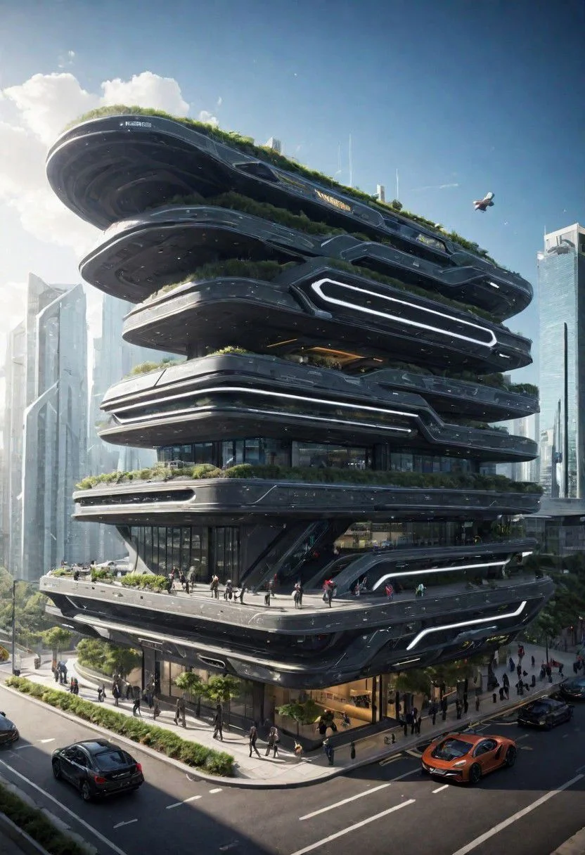 (The imagination of future cities, future buildings, future streets, future vehicles, future mass transportation, future pedestrians:1.3),
Futurism style, rich light and shadow, scifi, realistic,
(dark fantasy style:1.1),(creeping fog:0.9),
(white and dark gray colors:1.1), (harmonious colors:1.0),
[:traffic|windows|railing|stair|balcony|terrace|crowd|Sidewalk|vehicle|trees|equipment| detailed signal_details:0.7], [:marble|granite|lbrick|tile|metal|concrete|glass|foliage_material texture:0.7], 
(real landscape:1.1), (blurred background:1.0), 
(buildings|BREAK|trees|BREAK|Crowd|buildings|BREAK|trees|BREAK|Crowd|buildings|BREAK|trees|BREAK|Crowd:0.5), [(background, more_details:0.3), (more_details:0.6), (more_details:0.9), (more_details:1.2):0.65],
easynegative, BadDream, great lighting, clear