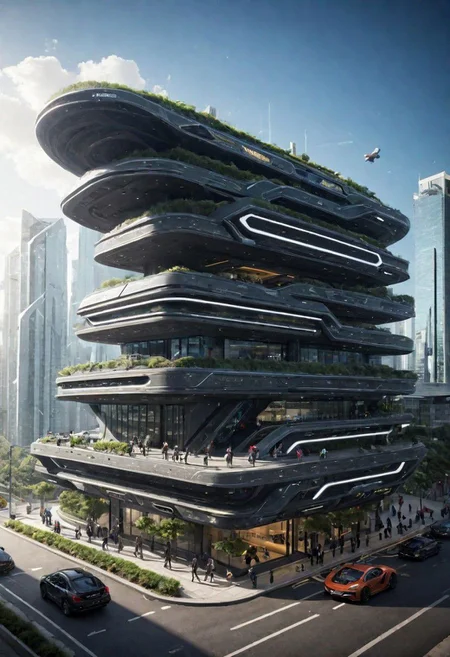 (The imagination of future cities, future buildings, future streets, future vehicles, future mass transportation, future pedestrians:1.3),
Futurism style, rich light and shadow, scifi, realistic,
(dark fantasy style:1.1),(creeping fog:0.9),
(white and dark gray colors:1.1), (harmonious colors:1.0),
[:traffic|windows|railing|stair|balcony|terrace|crowd|Sidewalk|vehicle|trees|equipment| detailed signal_details:0.7], [:marble|granite|lbrick|tile|metal|concrete|glass|foliage_material texture:0.7], 
(real landscape:1.1), (blurred background:1.0), 
(buildings|BREAK|trees|BREAK|Crowd|buildings|BREAK|trees|BREAK|Crowd|buildings|BREAK|trees|BREAK|Crowd:0.5), [(background, more_details:0.3), (more_details:0.6), (more_details:0.9), (more_details:1.2):0.65],
easynegative, BadDream, great lighting, clear