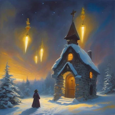 I.
HEAR the sledges with the bells --
Silver bells !
What a world of merriment their melody foretells !
How they tinkle, tinkle, tinkle,
In the icy air of night !
While the stars that oversprinkle
All the heavens, seem to twinkle
With a crystalline delight ;
Keeping time, time, time,
In a sort of Runic rhyme,
To the tintinnabulation that so musically wells
From the bells, bells, bells, bells,
Bells, bells, bells --
From the jingling and the tinkling of the bells.
II.
Hear the mellow wedding bells
Golden bells!
What a world of happiness their harmony foretells !
Through the balmy air of night
How they ring out their delight !
From the molten-golden notes,
And all in tune,
What a liquid ditty floats
To the turtle-dove that listens, while she gloats
On the moon !
Oh, from out the sounding cells,
What a gush of euphony voluminously wells !
How it swells !
How it dwells
On the Future ! how it tells
Of the rapture that impels
To the swinging and the ringing
Of the bells, bells, bells,
Of the bells, bells, bells, bells,
Bells, bells, bells --
To the rhyming and the chiming of the bells !
III.
Hear the loud alarum bells --
Brazen bells !
What tale of terror, now, their turbulency tells !
In the startled ear of night
How they scream out their affright !
Too much horrified to speak,
They can only shriek, shriek,
Out of tune,
In a clamorous appealing to the mercy of the fire,
In a mad expostulation with the deaf and frantic fire,
Leaping higher, higher, higher,
With a desperate desire,
And a resolute endeavor
Now -- now to sit or never,
By the side of the pale-faced moon.
Oh, the bells, bells, bells !
What a tale their terror tells
Of Despair !
How they clang, and clash, and roar !
What a horror they outpour
On the bosom of the palpitating air !
Yet the ear, it fully knows,
By the twanging,
And the clanging,
How the danger ebbs and flows ;
Yet, the ear distinctly tells,
In the jangling,
And the wrangling,
How the danger sinks and swells,
By the sinking or the swelling in the anger of the bells --
Of the bells --
Of the bells, bells, bells, bells,
Bells, bells, bells --
In the clamour and the clangour of the bells !
IV.
Hear the tolling of the bells --
Iron bells !
What a world of solemn thought their monody compels !
In the silence of the night,
How we shiver with affright
At the melancholy meaning of their tone !
For every sound that floats
From the rust within their throats
Is a groan.
And the people -- ah, the people --
They that dwell up in the steeple,
All alone,
And who, tolling, tolling, tolling,
In that muffled monotone,
Feel a glory in so rolling
On the human heart a stone --
They are neither man nor woman --
They are neither brute nor human --
They are Ghouls: --
And their king it is who tolls ;
And he rolls, rolls, rolls, rolls,
Rolls
A pan from the bells !
And his merry bosom swells
With the pan of the bells !
And he dances, and he yells ;
Keeping time, time, time,
In a sort of Runic rhyme,
To the pan of the bells --
Of the bells :
Keeping time, time, time,
In a sort of Runic rhyme,
To the throbbing of the bells --
Of the bells, bells, bells --
To the sobbing of the bells ;
Keeping time, time, time,
As he knells, knells, knells,
In a happy Runic rhyme,
To the rolling of the bells --
Of the bells, bells, bells --
To the tolling of the bells,
Of the bells, bells, bells, bells --
Bells, bells, bells --
To the moaning and the groaning of the bells.