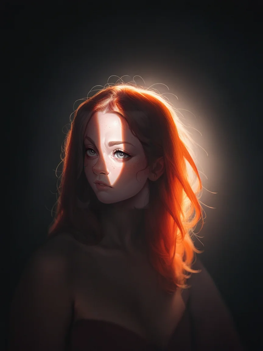 score_9, score_8_up, score_7_up, score_6_up, score_5_up, score_4_up, <lora:43stl1ght1ngXLP2:0.9> 43stl1ght1ng, 1girl, long hair, 43stl1ght1ng, low light, dramatic lighting, darkness, window lighting, eye lighting, water, smoke, ginger hair, black background,