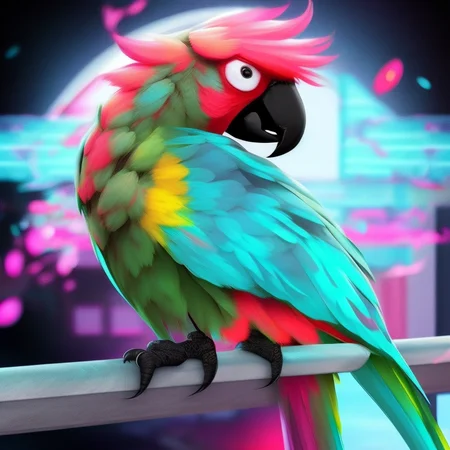 photograph of a Parrot , FFbF_light