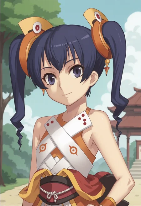 score_9, score_8_up, score_7_up, score_6_up, score_5_up, score_4_up , anime coloring ,BREAK source_anime, anime,screencap,
1girl, solo, coconab, hair ornament, japanese clothes, wrist cuffs, <lora:PonyXL CoconaB V1:1>
outdoors, upper body,
smile, looking at viewer,