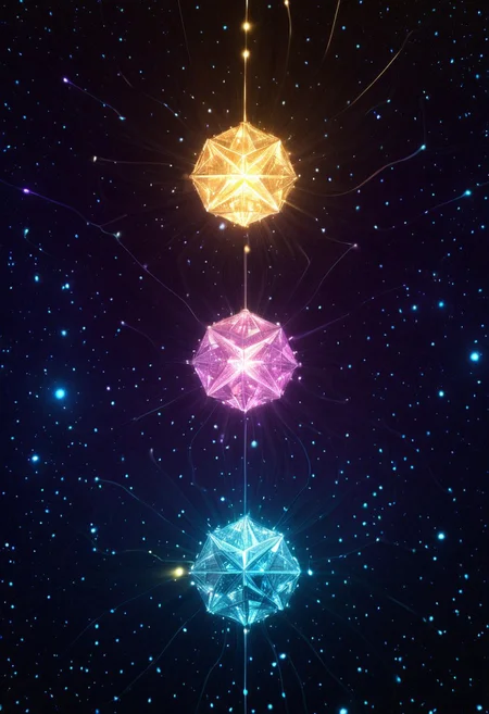 (((High quality, high resolution, extremely detailed, no humans, object focus, chandelier, cybernetic enhancement replacing crystals with levitating data nodes, neutral background, sleek titanium frame supporting glowing orbs that emit prismatic light. Each node projects holograms of constellations, planets, and galaxies, transforming the room into a miniature cosmos. Tiny drones zip between nodes, adjusting their positions for optimal illumination. The entire fixture hums faintly, exuding an otherworldly vibe. ))) celestial elegance, glowing accents, hyper-detailed textures, luxurious design, immersive world-building, atmospheric grandeur. Opulent and mesmerizing, combining luxury with interstellar themes.
((Background: gradient transitioning from cosmic purple to stardust gold, enhancing the chandelier’s brilliance.))
wm_cyber