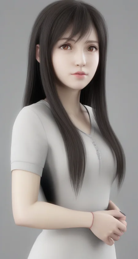 3d,1girl,looking at viewer,<lora:å¥½åç±³-xl-tifa:0.6>,
