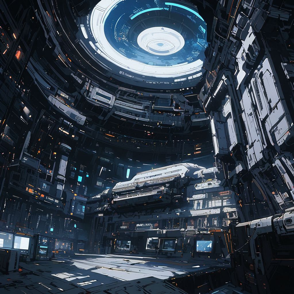 space station,indoors,science fiction,