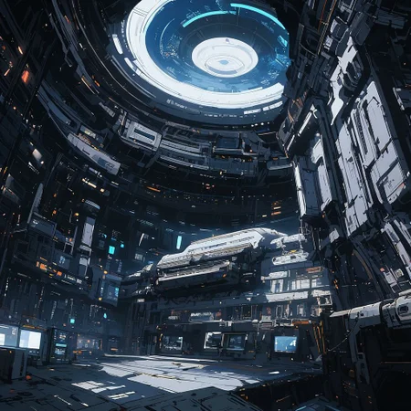 space station,indoors,science fiction,