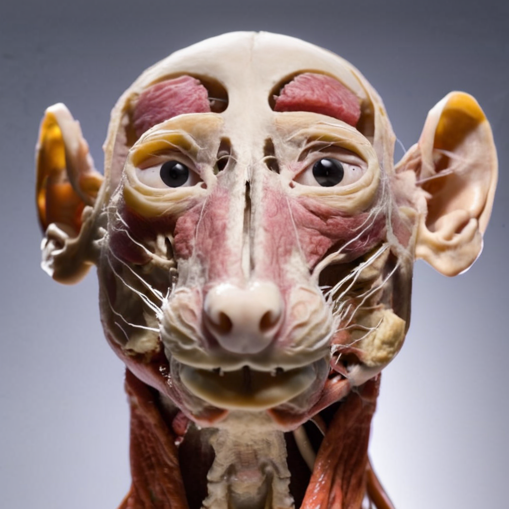 anatomophora rat face, very detailed, cinematic<lora:anatomophora:1>