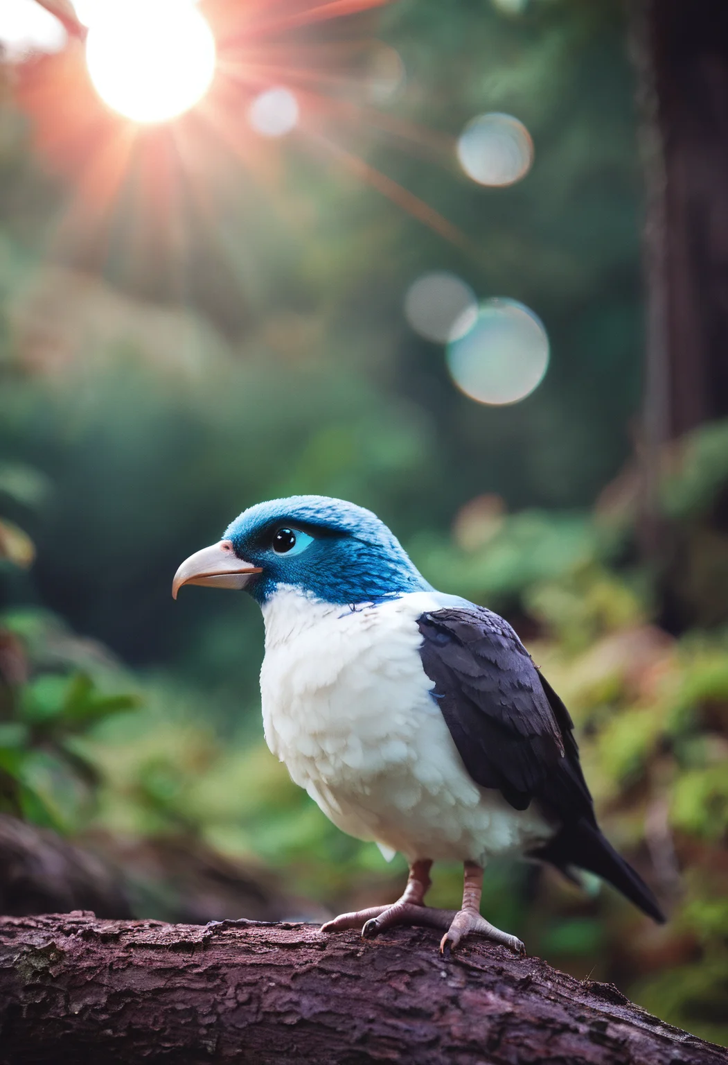 score_9, score_8_up, score_7_up, forest, tree, bird, exotic, sunny, lens flare, close-up, highly detailed, film grain, <lora:zy_Realism_Enhancer_v2:0.9>
