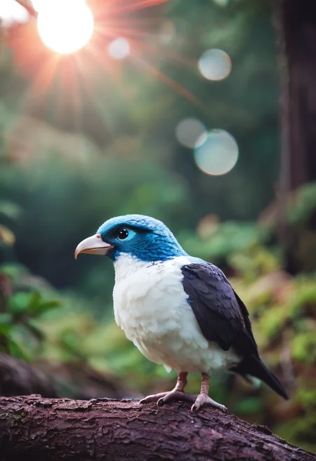 score_9, score_8_up, score_7_up, forest, tree, bird, exotic, sunny, lens flare, close-up, highly detailed, film grain, <lora:zy_Realism_Enhancer_v2:0.9>