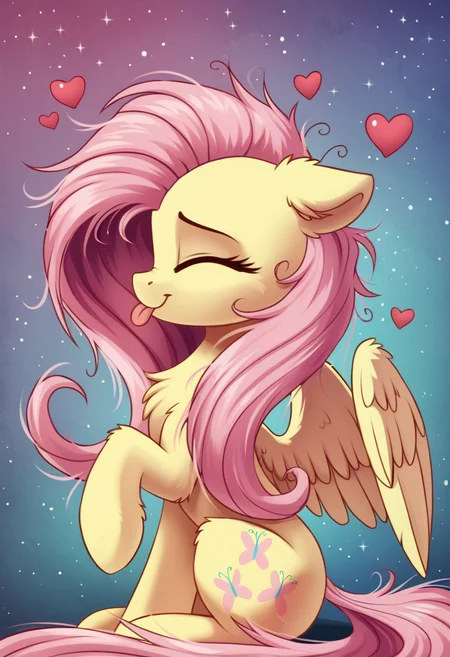 score_9, score_8_up, score_7_up, score_6_up, score_5_up, score_4_up, rating_safe, fluttershy, female, mare, pegasus, pony, solo, chest fluff, cute, daaaaaaaaaaaw, eyes closed, fluffy, g4, grooming, happy, heart, hnnng, licking, messy mane, precious, profile, raised hoof, rubbing, silly, sitting, slender, sparkles, squee, wings, behaving like a cat, :t, tongue out, side view, shyabetes, sweet dreams fuel, weapons-grade cute, thin, smiling, spread wings, cheek fluff, floating heart, mlem, wing fluff, shoulder fluff, leg fluff, detailed, beautiful, detailed background, <lora:Wholesome_MLP-v1.2:1>