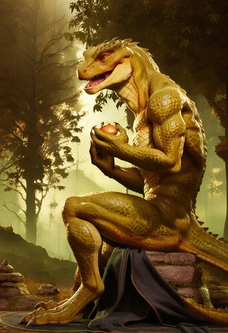 score_9, score_8_up, score_7_up, score_6_up, score_5_up, score_4_up, BREAK, solo,1male, well built, male focus, best aesthetic, quality focus on character, dynamic lightning, (realistic), 8K UHD, HDR, green skin, detailed reptile scales,
mood lighting,cinematic lighting,volumetric lighting,creative angle, lots of green nature,
park background, some trees in the background, sitting on a blanket, eating a sandwitch, 
syzoth, reptile form, zaterran, full body shot, from side,