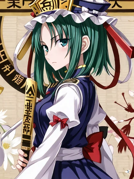 detailed background, shiny skin, rating safe,
<lora:shikieiki.pony:1>,
shikieiki,
<lora:raita.pony:1>,
raita,