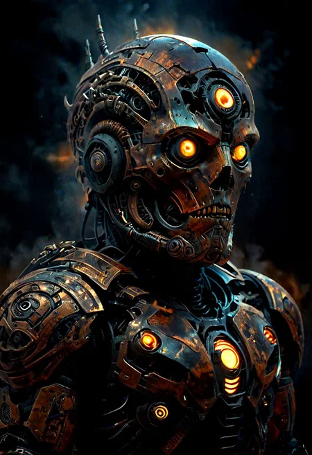fantasy stormtrooper, cyborg, scifi, robot, muscular, big pauldrons, last war, epic scifi armor,
fractal art, dark art, realistic,
tribal aesthetic, Impromptu dissection was performed under less-than-optimal lighting conditions,
best quality, masterpiece, detailed, intricate detail, photorealistic