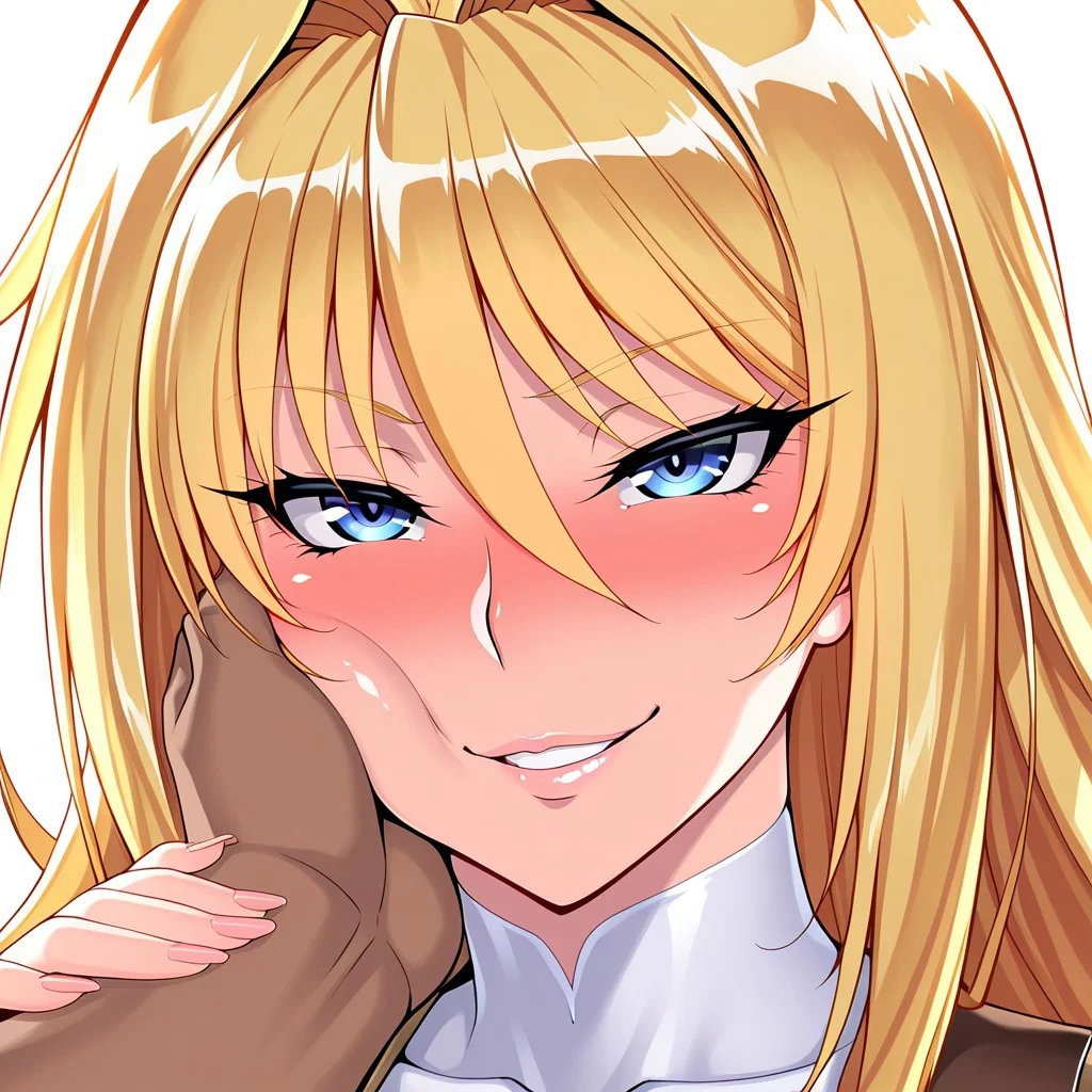masterpiece, best quality, amazing quality, intricate, hyper-detailed, excellent, ultra-high resolution, lineless, negative_hand
smooth, soft, shiny,
1girl, sktsu, blonde hair, very long hair, hair intakes, wavy hair, blue eyes, mature female, milf,
face focus, solo focus, male hand grabbing face, evil face, evil grin, evil smirk,
taimanin2.0yukikaze2il