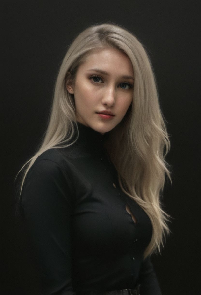1girl, a 30 year old gorgeous woman, milfpeaches, detailed skin face and eyes ,delicate face lines, round face shape, very intricate, natural lighting , at bar in nightclub, dark room, skin pores, smoke, relax, diffused light, elegant coat, chair, blazer, jeans, makeup, heart-shaped lips, high-heels, laced bra, shy corner smile, black shirt button-up, ((very long hair)), low contrast, natural face, blonde hair, cerulean eyes, dark circles under eyes, smile, natural breast, round breasts, sexy and curvy body, sitting on counter, crossed legs, long curvy legs, focus eyes,( wavy hair), glasses, from below,