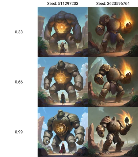 <lora:GoodOldTimes:0.33>, giant rock golem with plants growing on shoulders, rough rocks, rough stone, unpolished, dirty, ancient, STANDING, masterpiece, best quality, very awa, highres, absurdres, (fantasy, medieval, magic, steampunk, magicpunk)