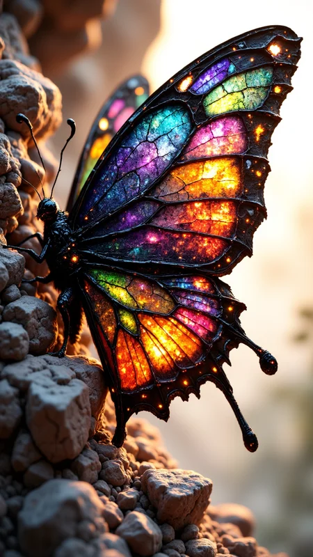 concept art, Butterfly wing, aidmaHiDreamStyle