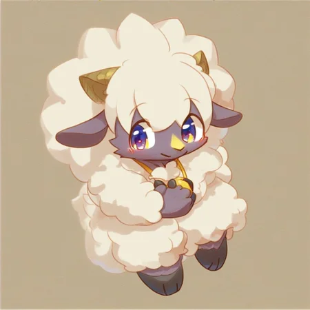 furry, anthro, cute, kemono, male focus, solo, sheep, score_9, score_8_up, male, full body, digital art, highly detailed, zPDXL2