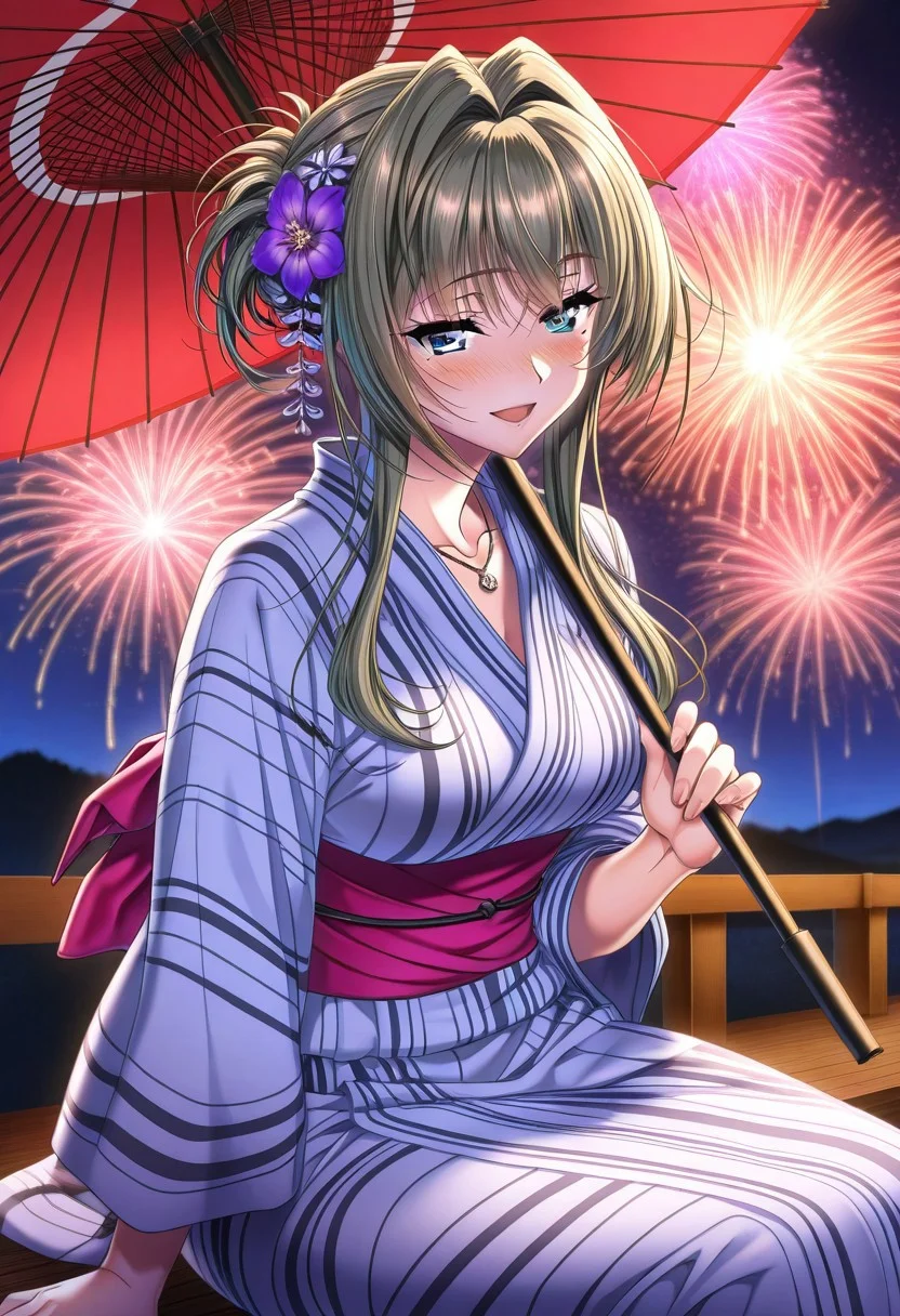 masterpiece, best quality, newest, highres, uncensored, 1girl, yokota mamoru style,1girl, slender face,motion lines,blush,torogao,looking at the viewer,seductive smile
Kanbayashi Mizuki,Blonde Yellow Hair, Intake Hair, Long Hair, Sidehair,Grey Eyes,Heterochromia, Tsurime, Violet Eyes,Medium Breasts, One Mole,Slim,Pendant Necklace
1girl,solo
1girl, japanese clothes, kimono, fireworks, solo, mole under eye, umbrella, open mouth, smile, sitting, mole, night, hair ornament, flower, yukata, brown hair, sash, obi, hair flower, blush, 1girl, japanese clothes, kimono, fireworks, solo, mole under eye, umbrella, open mouth, smile, sitting, mole, night, hair ornament, flower, yukata, brown hair, sash, obi, hair flower, blush
