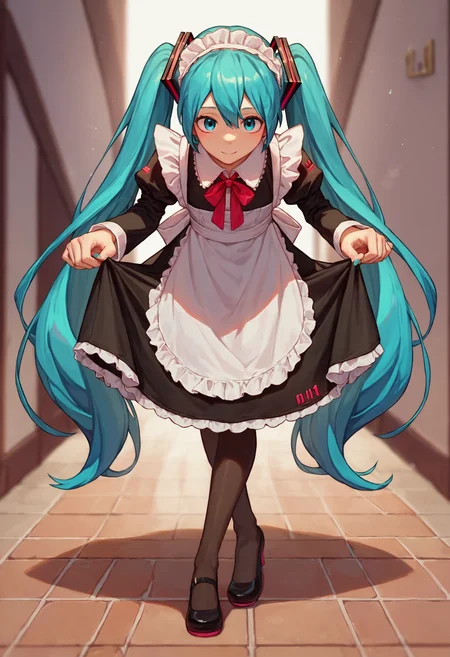 score_9_up score_8_up score_7_up, 1girl, skirt hold bowing, hatsune miku, maid apron, crossed legs, leaning forward, light smile
<lora:skirt_hold_bowing_d16:1>