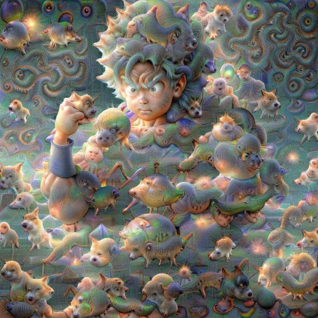 <lora:DeepDream2:1>  goku ((DeepDream2)))
