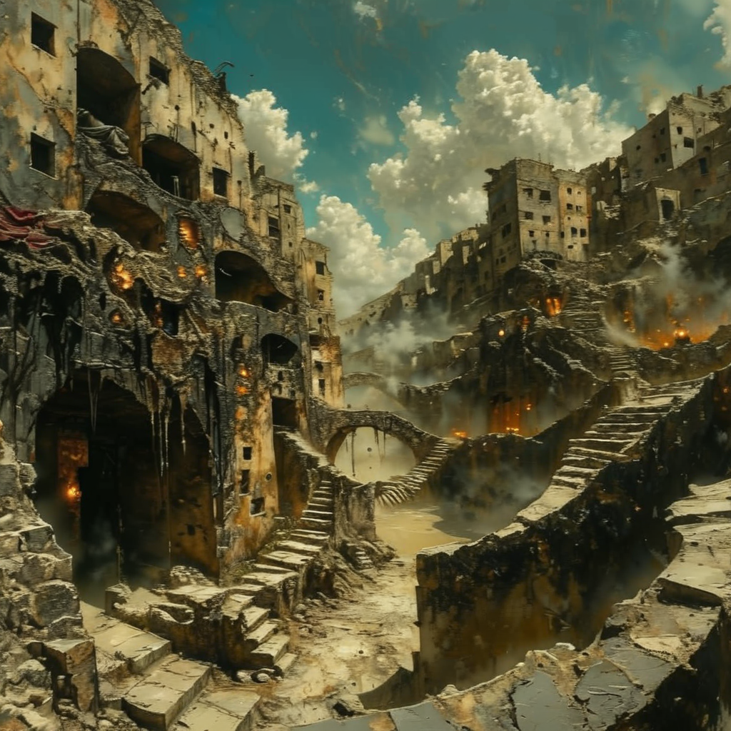 shamanqua landscape,  very detailed, expressive, cinematic<lora:shamanqua:1>