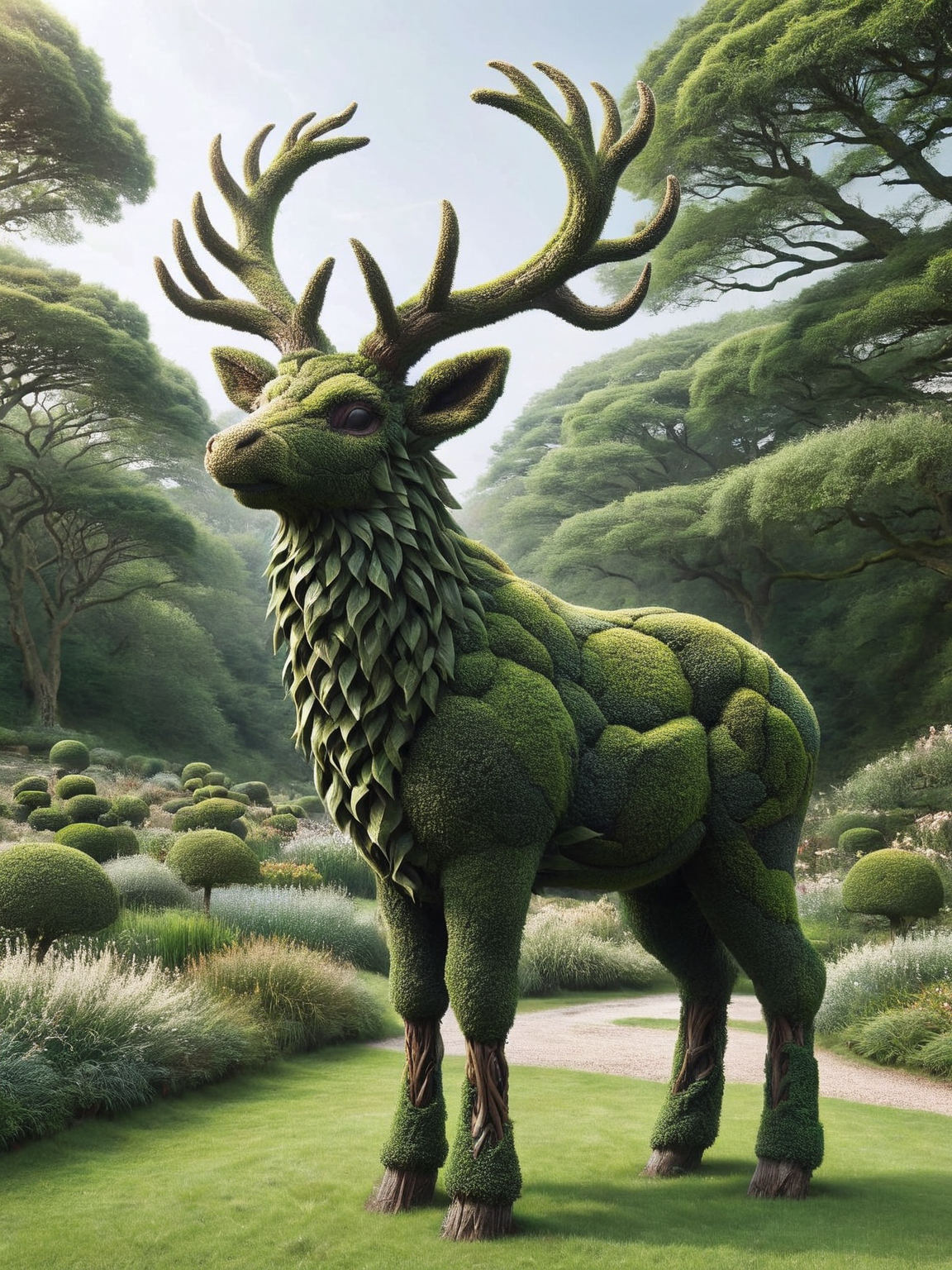 ais-hdgrw majestic stag, antlers formed from twisted ais-hdgrw branches <lora:ais-hdgrw-sdxl:1>