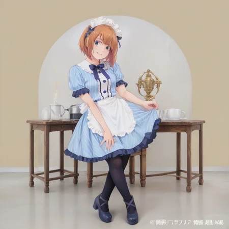 score_9, score_8_up, score_7_up, best quality, masterpiece, source_anime,zPDXL zPDXL_xxx BREAK,
1girl, solo, cafemaid, pantyhose, raiden_mei
indoor, smile, happy <lora:cafe_terrace_maid:1> <lora:MeMaXL_V3:0.8> in restaurant, arms linked with someone, indicating companionship, <lora:add-detail-xl:1> <lora:detail_eyes:0.5>