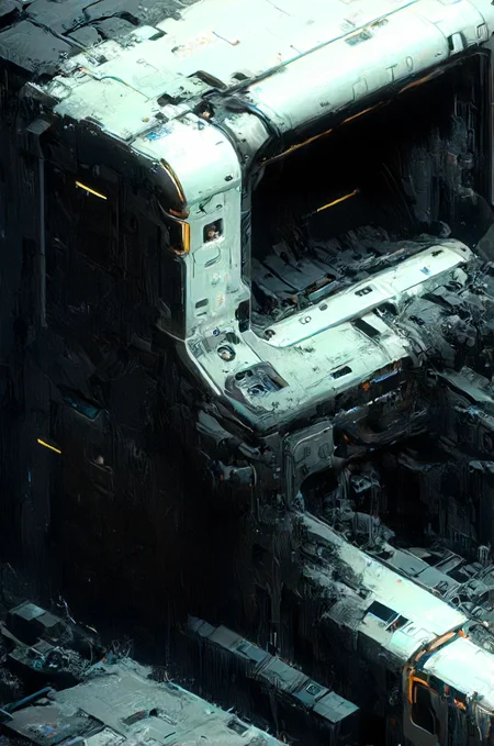 no time to explain, 8k, war zone, damage, melancholic, clean, minimalism, vector, glowing neon, misc, all, <lora:artfullyCHEERUP_SDXL_V1:0.8> <lora:Neon_Cyberpunk_Impressionism_SDXL:0.8> <lora:XL_Cyborg_Samurai_-_By_HailoKnight:0.8> <lora:artfullyECHELIER_SDXL_V1:0.8> <lora:add-detail-xl:1>, <lora:Paul_Chadeisson:0.8> <lora:- SDXL - hevy_armored_mechvari_V1.5:0.8>