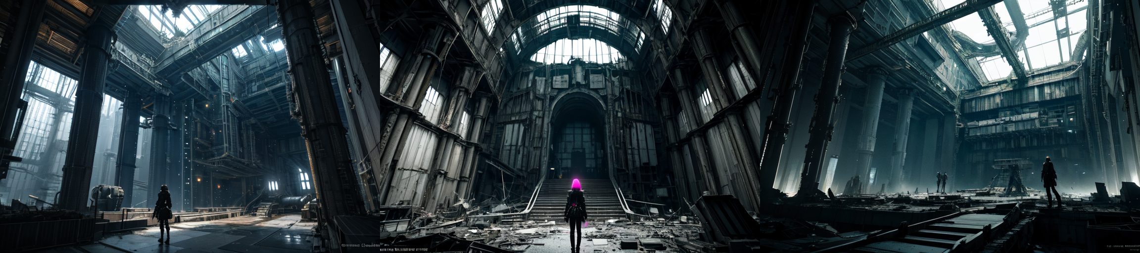 highly insanely detailed, masterpiece, top quality, best quality, highres, 4k, 8k, RAW photo, (very aesthetic, beautiful and aesthetic), 
__lazy-wildcards/subject/env-bg/nihei_tsutomu-blame-env/prompts__, 
<lora:ABARA:0.3>, 
(1girl:1.3), 
solo focus, 
__lazy-wildcards/dataset/background__,âââ