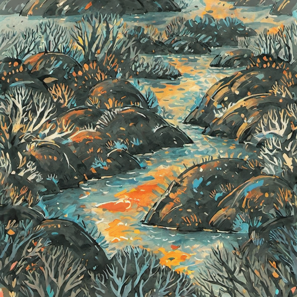 landscape with colorful paints <lora:MattSchustyle:0.9>  MattSchu