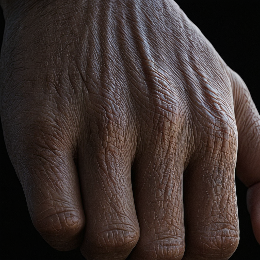 UHD, 4k, ultra detailed, cinematic, a photograph of  <lora:skin texture style v4:0.9> very detailed skin pore perfect hand focus
A cinematic skin texture style still image of a hand is shown in the dark, detailed wrinkles, skin tags, perfect skin tone color, stretch marks, hyperrealism, realism, unrealengine, realistic, detailed skin pore, film still, still photography style, sharp style, detailed style, perfect style, perfection style, Kodak film skin color tone style, fujifilm skin tone color style, professional photography style, skin textured, skin texture style, perfect face, perfect mouth, perfect nose, perfect lips, perfect eyes, perfect ears, perfect skin, perfect skin pores, perfect body, perfect hair, very detailed skin pores, perfect skin texture style, simple background, 1boy, male focus, black background, close-up, solo, artist name, fingernails, dark-skinned male, out of frame, artist logo, photorealistic, hand focus, perfectly detailed hand, vines
, epic, beautiful lighting, inpsiring