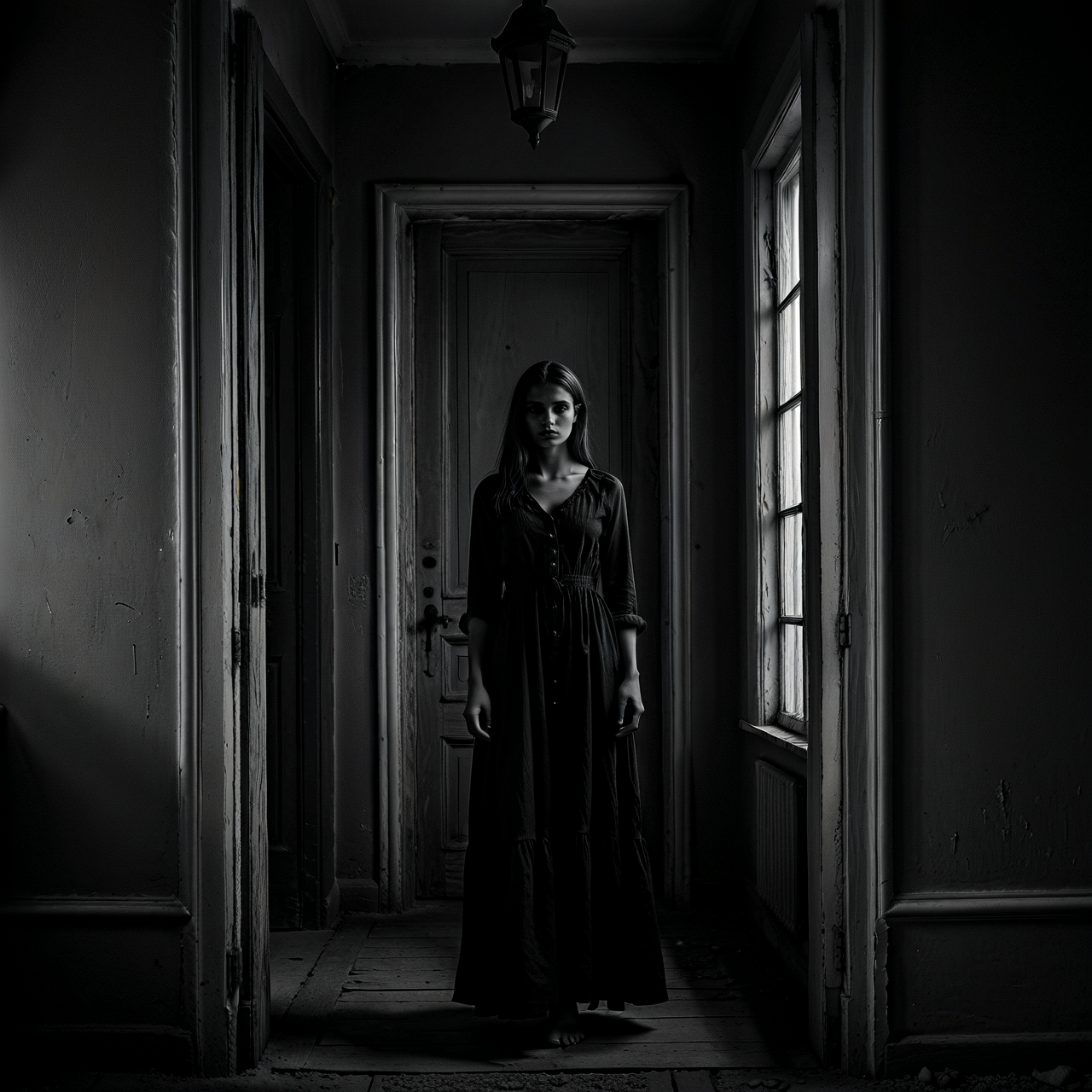 Moody monochrome photo.

A hauntingly beautiful woman, standing in the doorway of the farmhouse.

<lora:MoodyMono01_CE_XL_200-OT:0.4> mdymnoCE_style