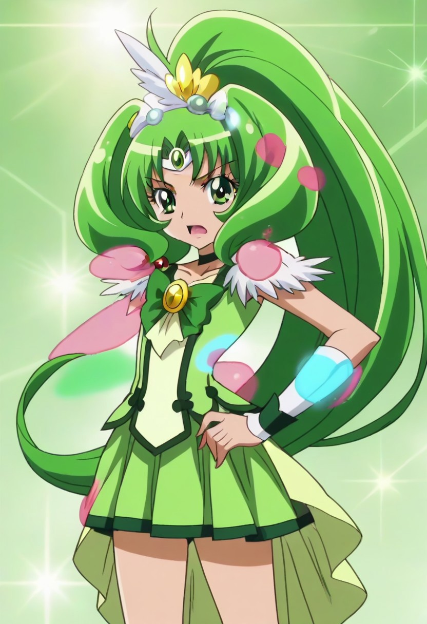 detailed background, shiny skin, <lora:curemarch.pony:1>, curemarch,, , ,,,,,,anime coloring, anime screencap, 1girl,Solo ,, anime,,,,official art, Uncensored ,Unedited ,,,,