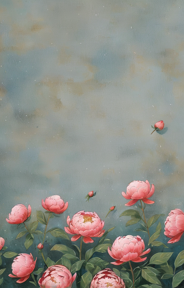 masterpiece,best quality,<lora:tbh49-sdxl:0.9>,illustration, decaying peonies