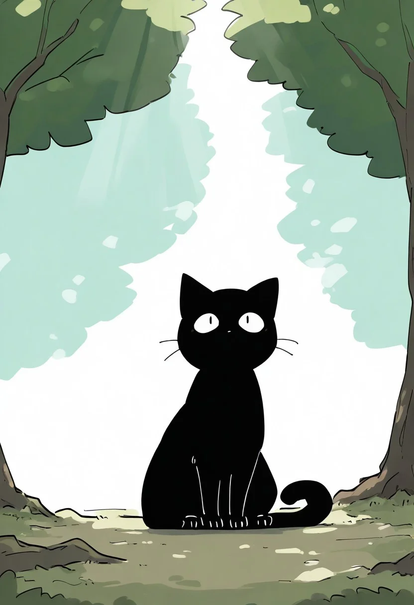 chii-kun \(seedyoulater\), naguru \(cyoroama\),
very awa, masterpiece, highres, absurdres, newest, year 2024, year 2023,
(cat:1.2), black cat, (no humans:1.1), scared, paws, fur, (cute:1.2), comfy, solo, standing,
tree branches, OO,
day, sunlight, sunrays,
<lora:TA_trained:0.75>, <lora:ponyv4_noob1_2_adamW-000017:0.33>, <lora:shiroski:0.75>,