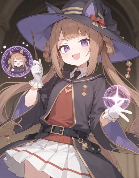 1girl, sweep tosho \(umamusume\), momoko \(momopoco\), sumiyao \(amam\), reel \(riru\), e-note, konnyaku \(kk-monmon\), ciloranko, ningen mame, wagashi \(dagashiya\), holding wand, casting spell, magic circle,
very awa, very aesthetic, masterpiece, best quality, amazing quality, absurdres <lora:dj_sloppa_ill_v2:0.1> <lora:nyaliaXLNBVP1lokrV6311P:0.1> <lora:n_XLNBVP1lokrV6311P:0.2> <lora:ricotte2:0.2> <lora:748cmXLNBVP1lokrV6311PZ:0.2>
