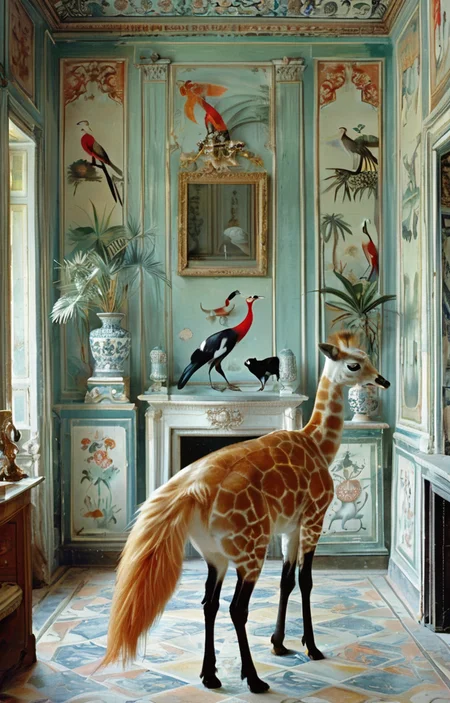 masterpiece,best quality,<lora:tbh365-sdxl:0.8>,illustration,Style of Karen Knorr animals
