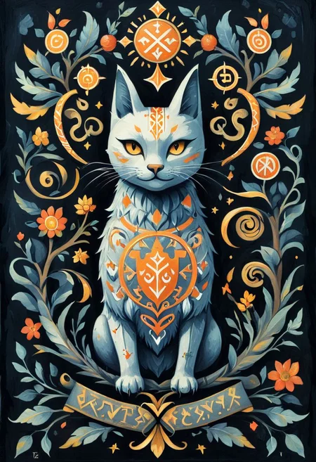 *snoo*
Rosina Wachtmeister,
Glowing Runes, Coat of Arms
daiton style, block print